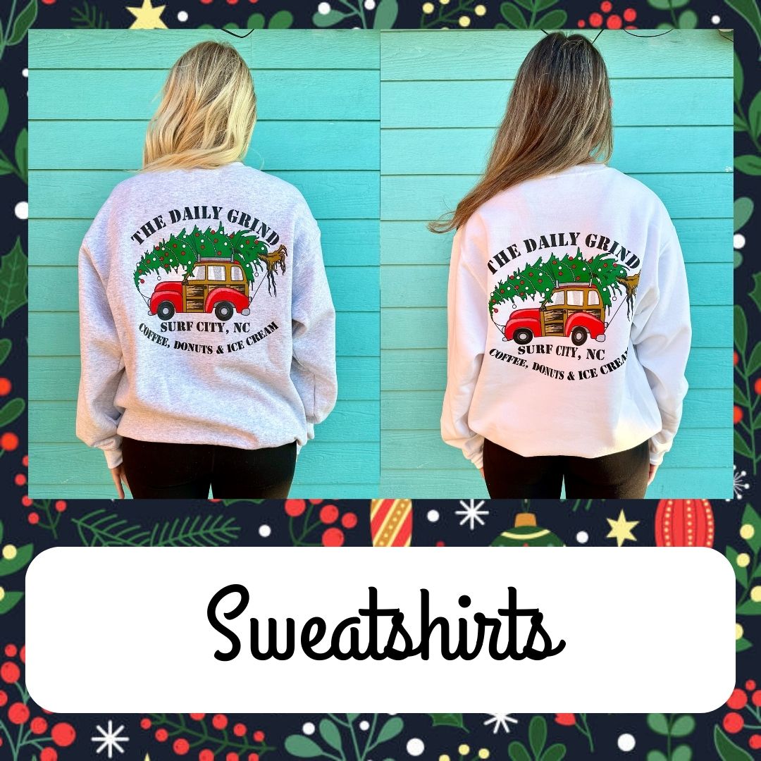Daily Grind Christmas Crewneck Sweatshirt