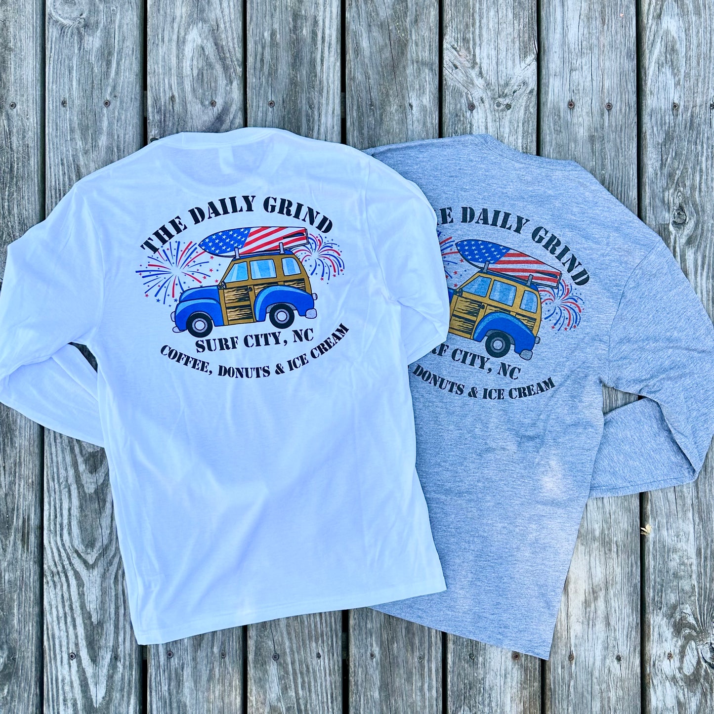 Daily Grind Patriotic 4th of July Long Sleeve Tee