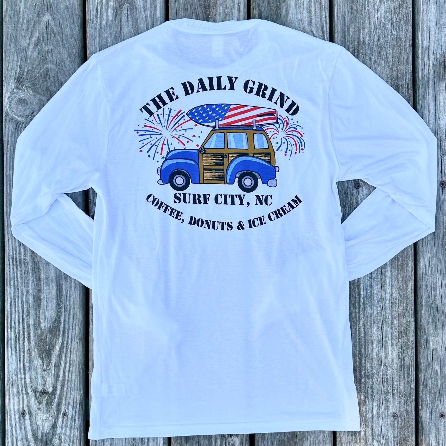 Daily Grind Patriotic 4th of July Long Sleeve Tee