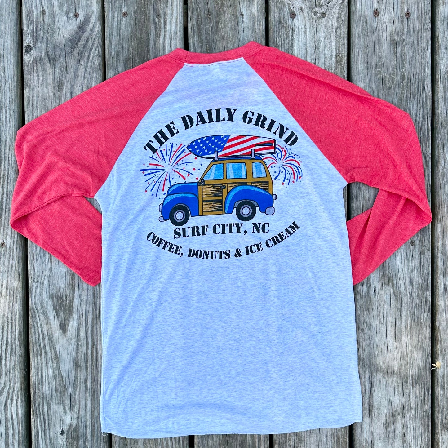 Daily Grind Patriotic 4th of July Baseball Tees
