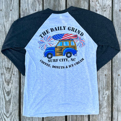 Daily Grind Patriotic 4th of July Baseball Tees