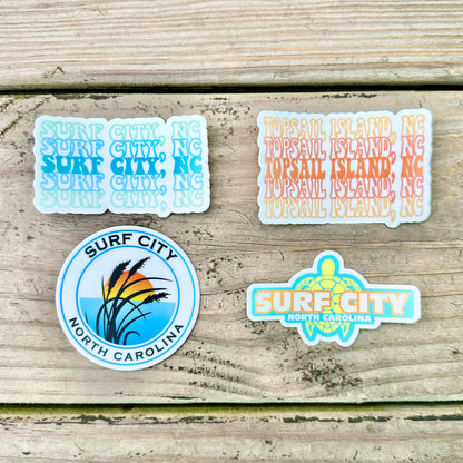 Surf City Stickers