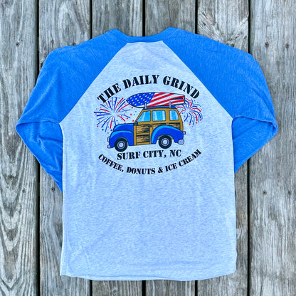Daily Grind Patriotic 4th of July Baseball Tees