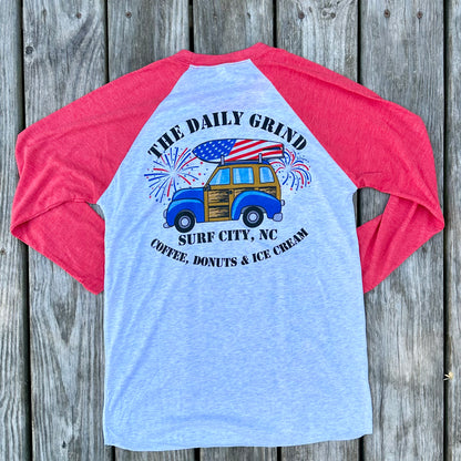 Daily Grind Patriotic 4th of July Baseball Tees